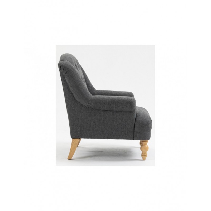 AM Charlotte Accent Chair Dark Grey